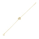 14P00149. - Colgante de oro amarillo de 14 quilates con detalle de corazón de niño sonriente