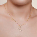 14P00149. - Colgante de oro amarillo de 14 quilates con detalle de corazón de niño sonriente