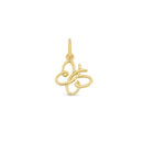 14KP0001. - 14 Karat Yellow Gold 9.7mm Butterfly Pendant