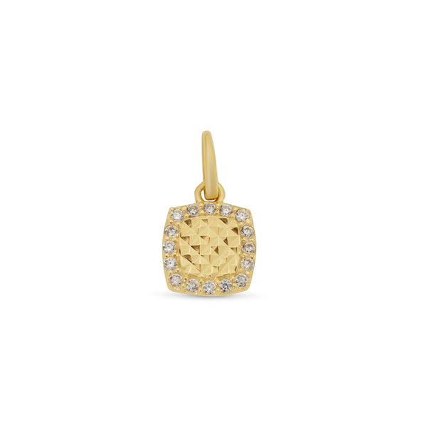 14P00149. - Colgante de oro amarillo de 14 quilates con detalle de corazón de niño sonriente