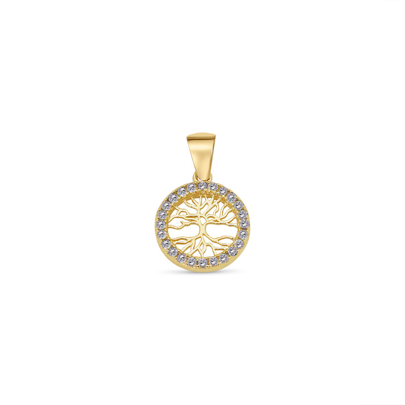 14P00149. - Colgante de oro amarillo de 14 quilates con detalle de corazón de niño sonriente