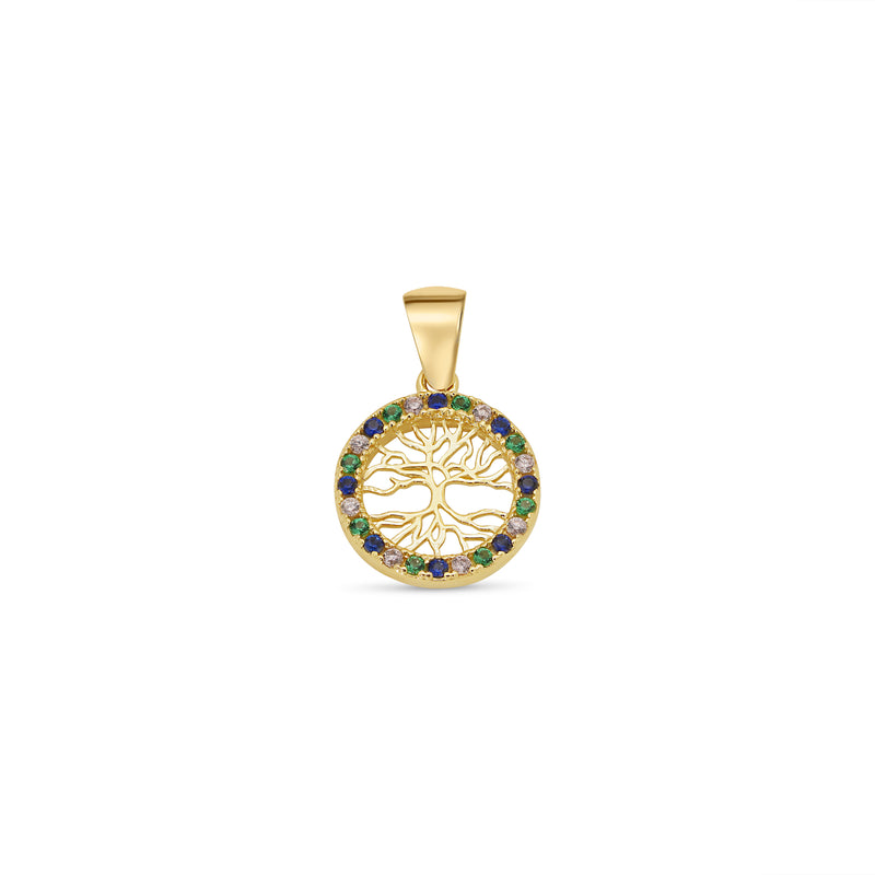 14P00149. - Colgante de oro amarillo de 14 quilates con detalle de corazón de niño sonriente