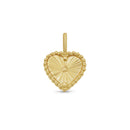 14P00149. - Colgante de oro amarillo de 14 quilates con detalle de corazón de niño sonriente