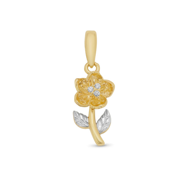 14P00149. - Colgante de oro amarillo de 14 quilates con detalle de corazón de niño sonriente