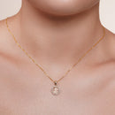 14P00149. - Colgante de oro amarillo de 14 quilates con detalle de corazón de niño sonriente