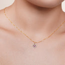 14P00149. - Colgante de oro amarillo de 14 quilates con detalle de corazón de niño sonriente