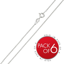 Rhodium Plated 925 Sterling Silver Diamond Cut Anchor 030 Chain - CH233 RH