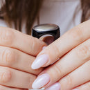 Clearance-Silver 925 Rhodium Plated Matte Finish Oval Ring - BGR00191