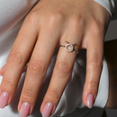 Rhodium Plated 925 Sterling Silver Taurus CZ Zodiac Sign Ring - BGR01325