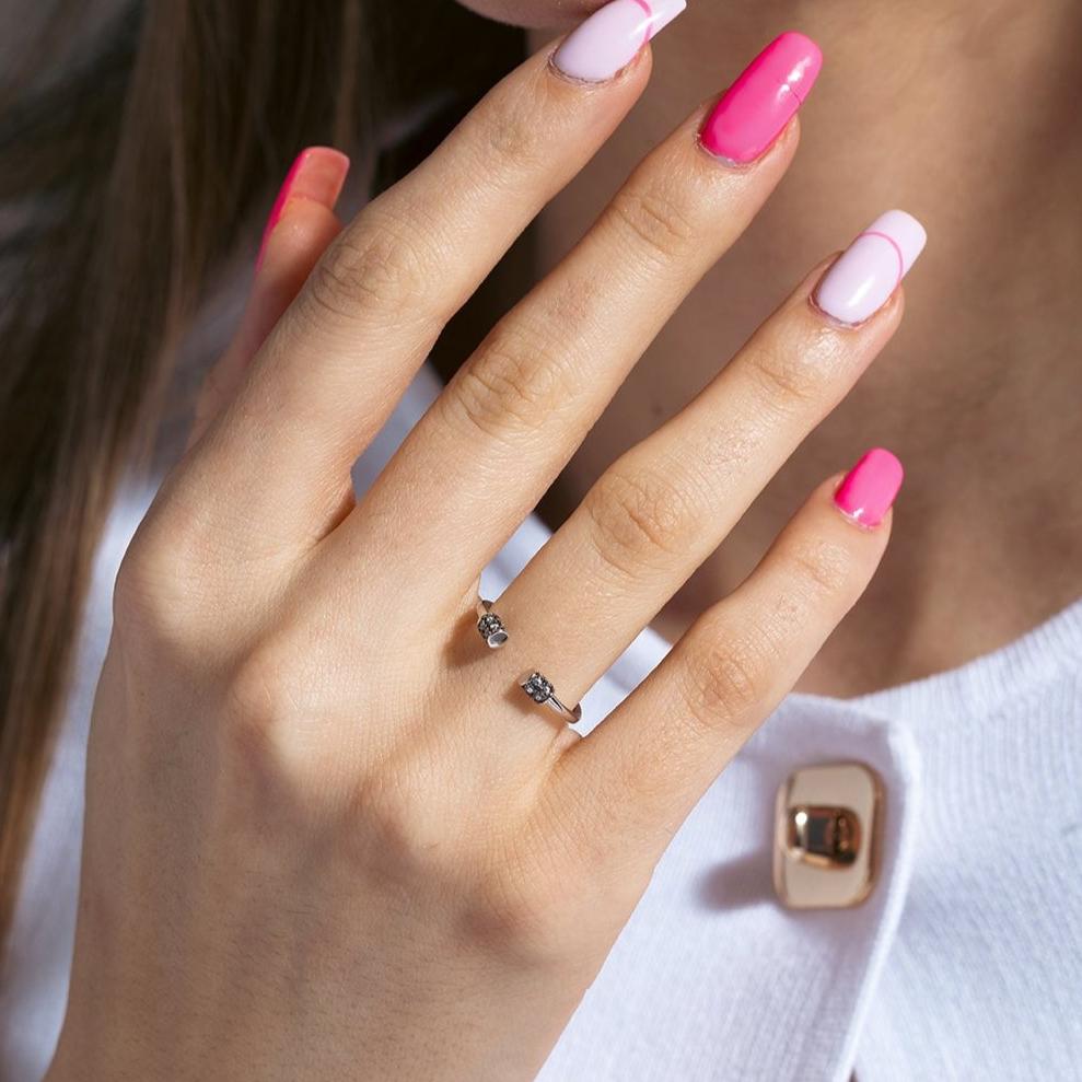 Anillo Barbo Plata 925 Rodiada - BGR01079