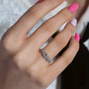 Silver 925 Rhodium Plated Mom Ring - BGR00928