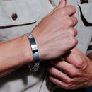 Pulsera de plata de ley 925 con correa de reloj de 10 mm - CDIB00003