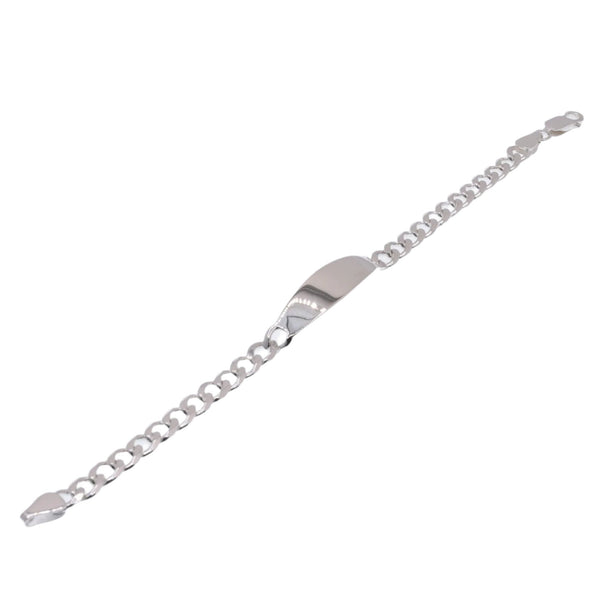 925 Sterling Silver Curb ID 5.8mm 7 Inches Bracelet - CDIB00023