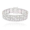 Pulsera de plata de ley 925 con identificación de pepitas de 7,5 mm - CDIB00027