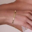 Gold Plated 925 Sterling Silver Herring Bone 035 Chain or Bracelet 3mm - CH382 GP