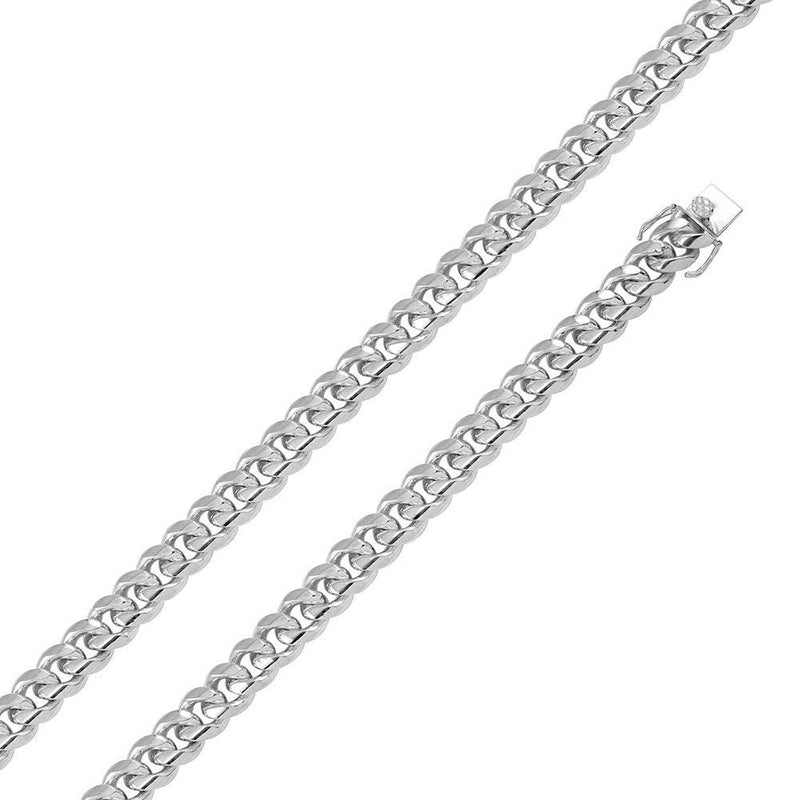 925 Sterling Silver Miami Cuban Bracelet 14.5mm - CH685