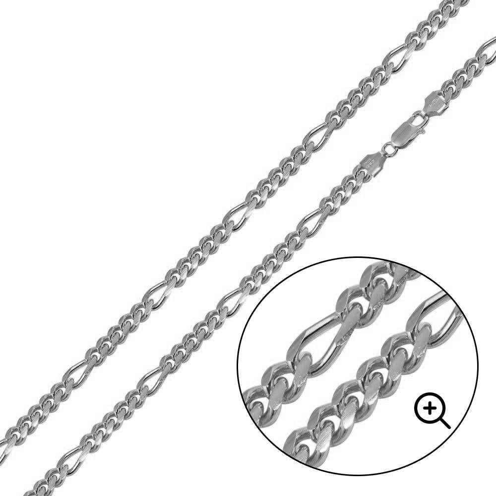 925 Sterling Silver Figaro Cuban Chain | Silver Palace Inc.