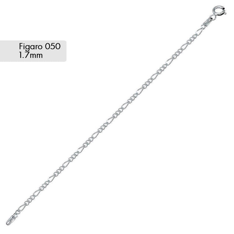 Figaro 050 1.7mm Chains or Bracelet - CH602