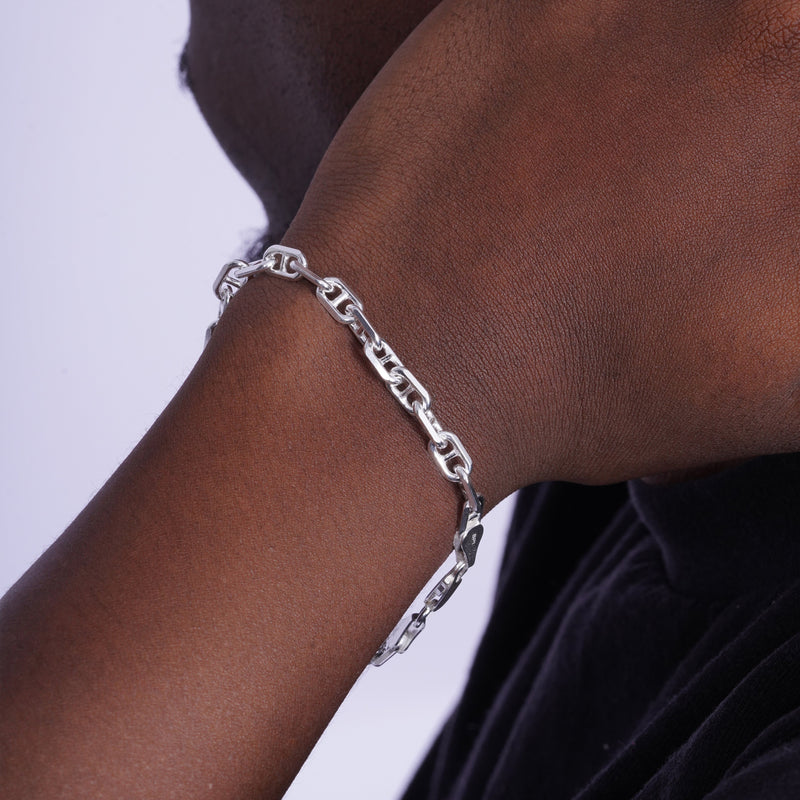 925 Sterling Silver Cross Marina 6mm Chain or Bracelet - CH656 SL