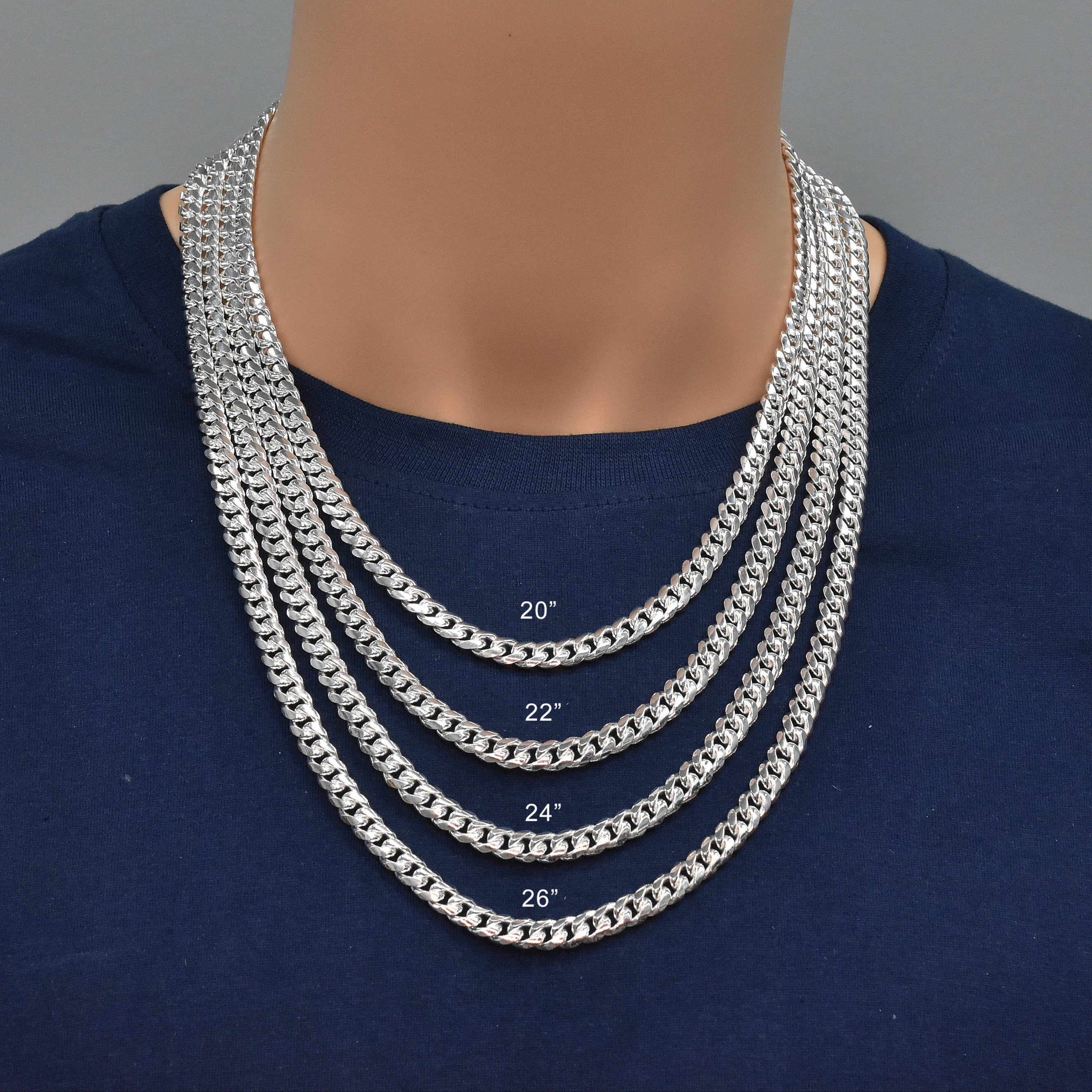 Miami Cuban 200 7.4mm Chain or Bracelet  Box Lock - CH681