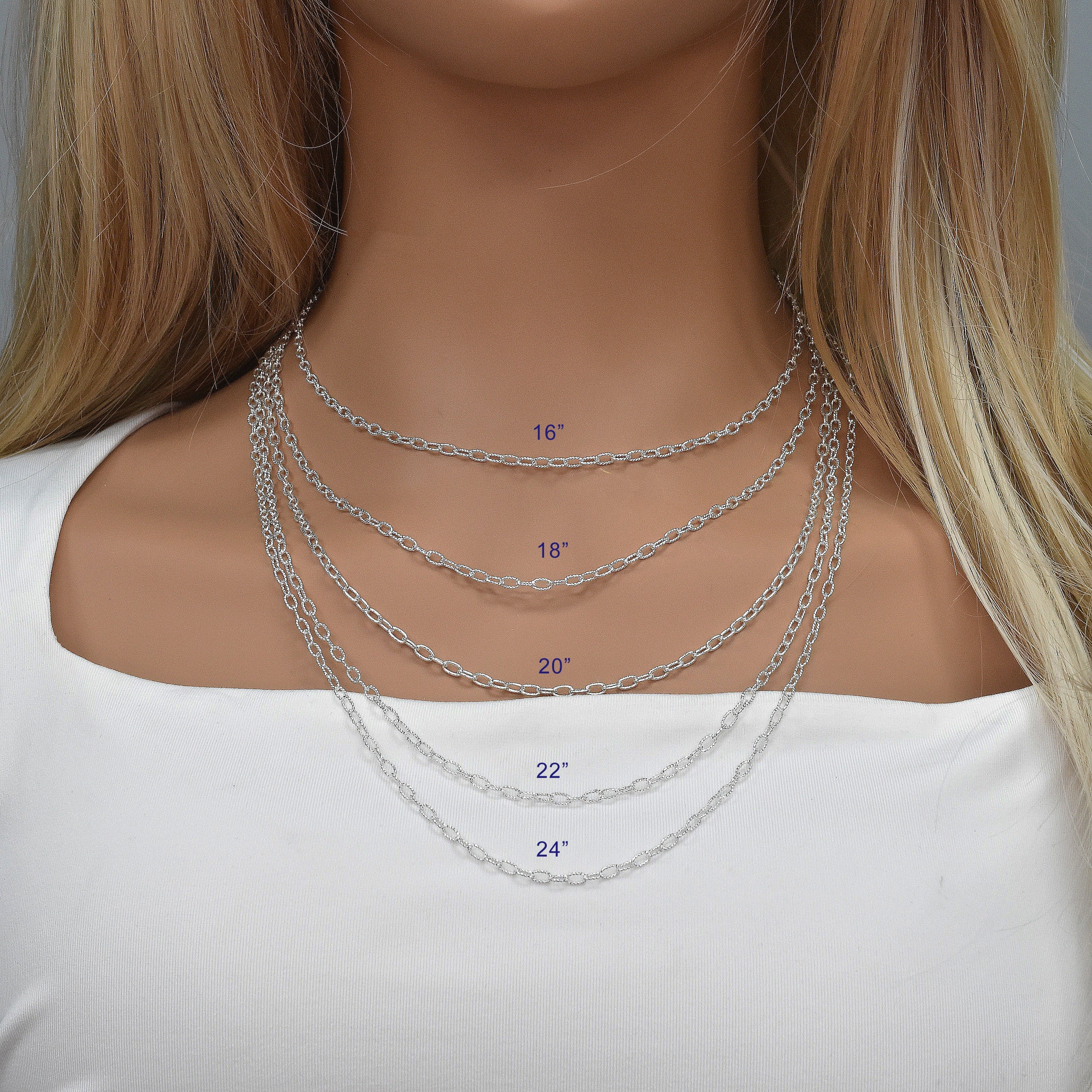 High Polished 925 Sterling Silver Wire Oval Loop 060 Chain 2.8mm - CH738