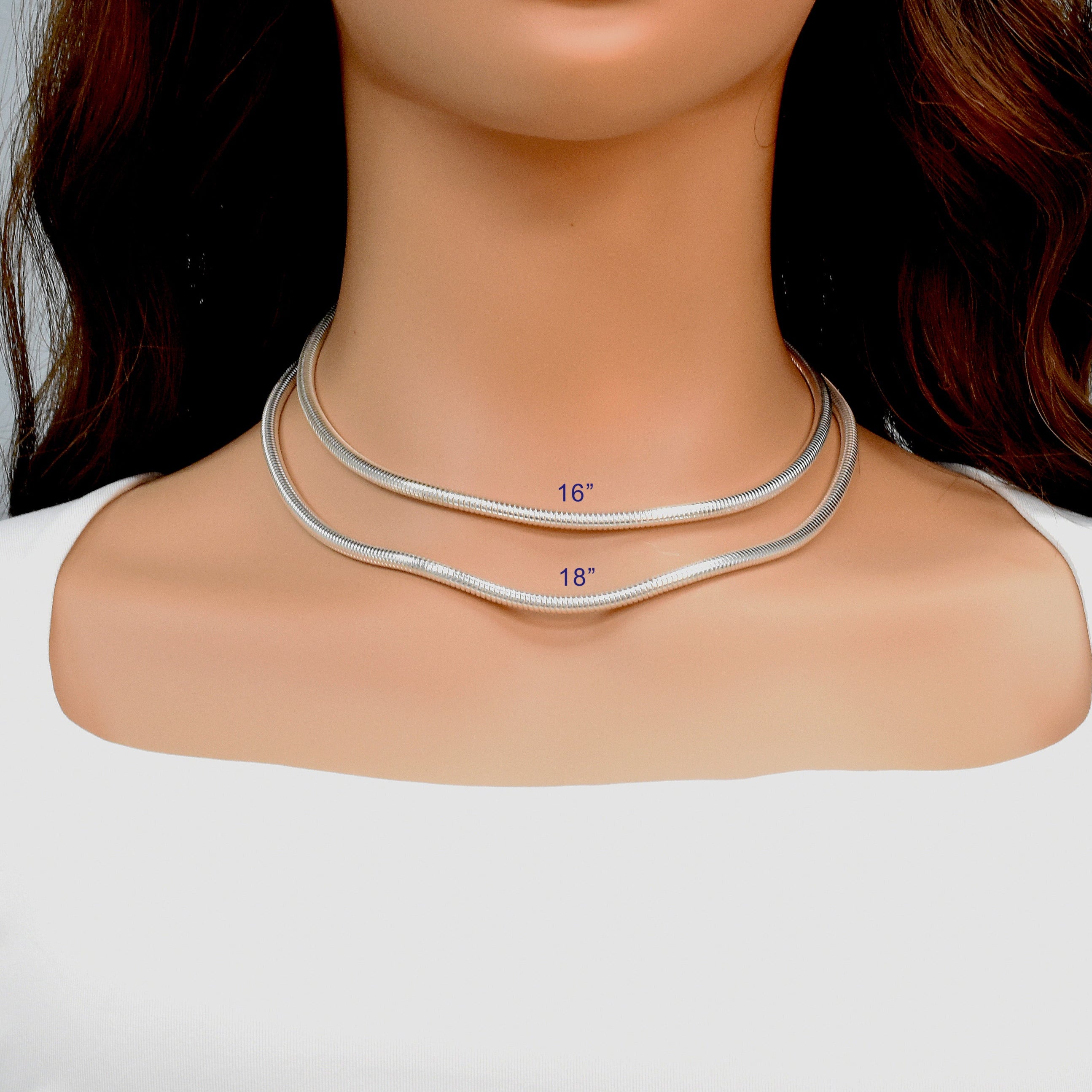 Cadena Hueca Serpiente Redonda 400 4mm - CH745