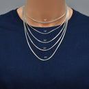 Sterling Silver Greek Box Diamond Cut 125 Chains 2.1mm -CH746