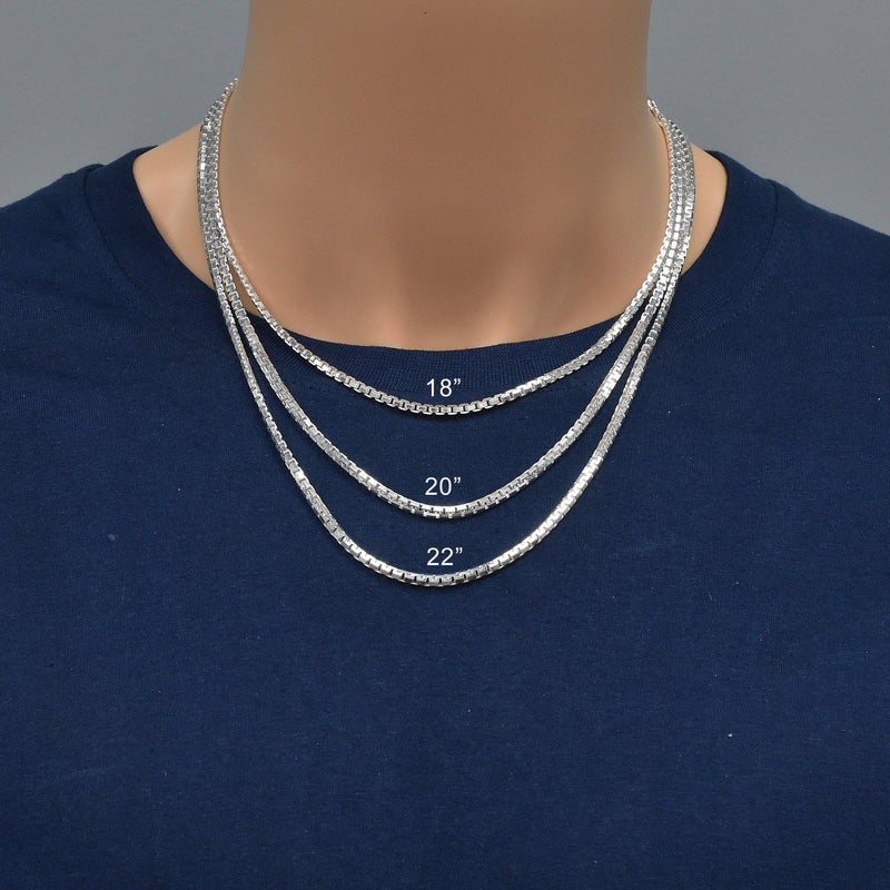 Caja Griega Corte Diamante 200 Cadenas 3mm - CH747
