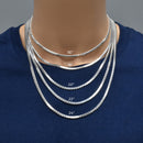 925 Sterling Silver Flat Rope / S Chain 3.4mm - CH751
