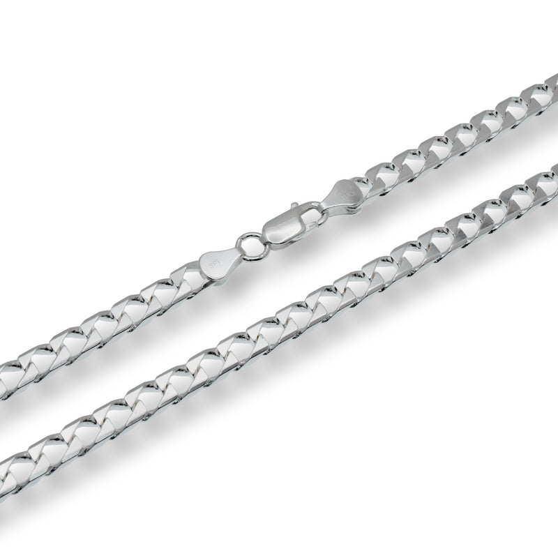 Cadena de eslabones de 4,8 mm, 120 con corte de diamante y ojo de pájaro - CH679