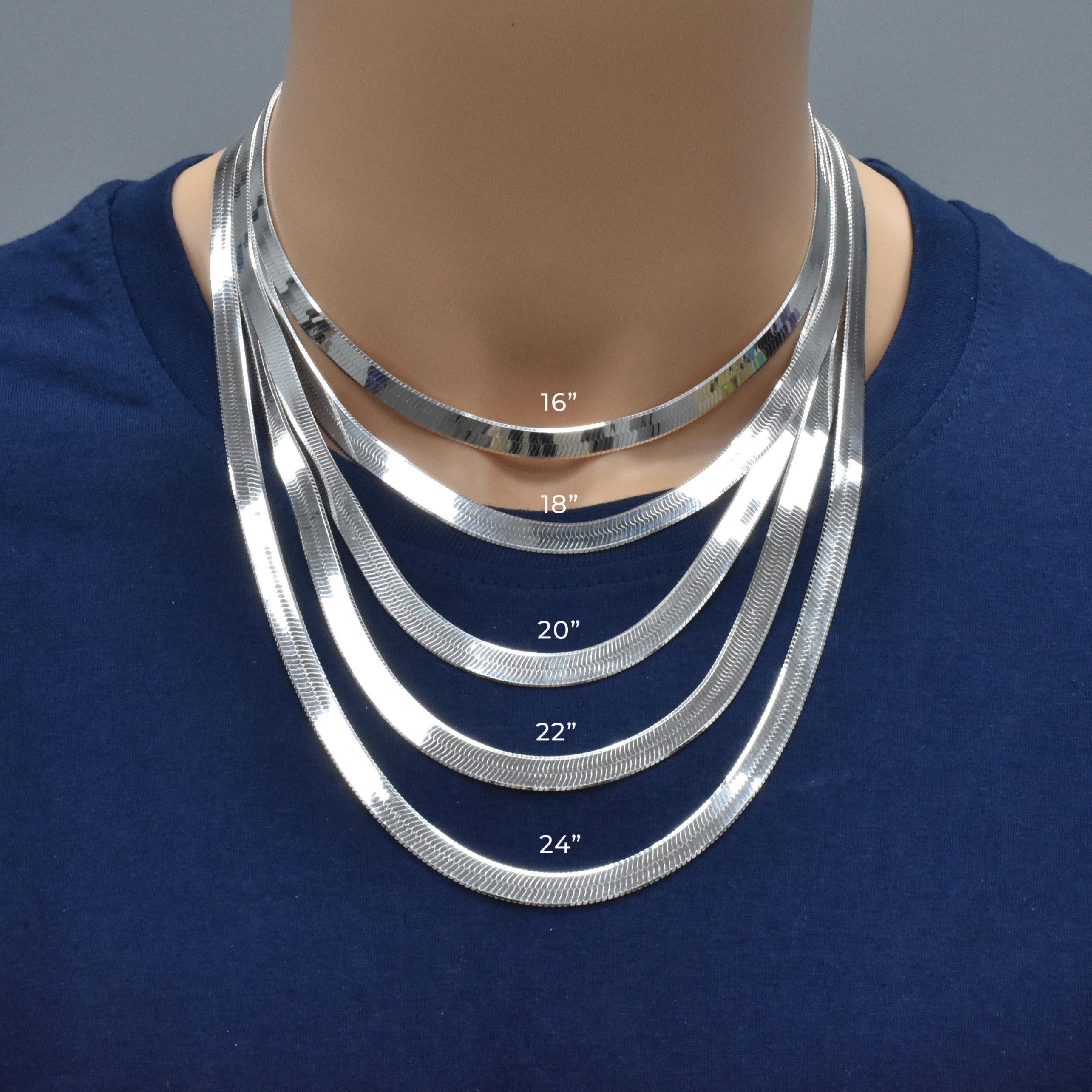 Cadena o Pulsera Herring Bone 080 6.8mm - CH815