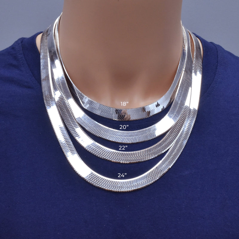 Herring Bone 120 Chain or Bracelet 11mm - CH816