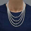 Cadena o pulsera ovalada básica DC Franco 140 de 4,2 mm en plata de ley 925 - CH826