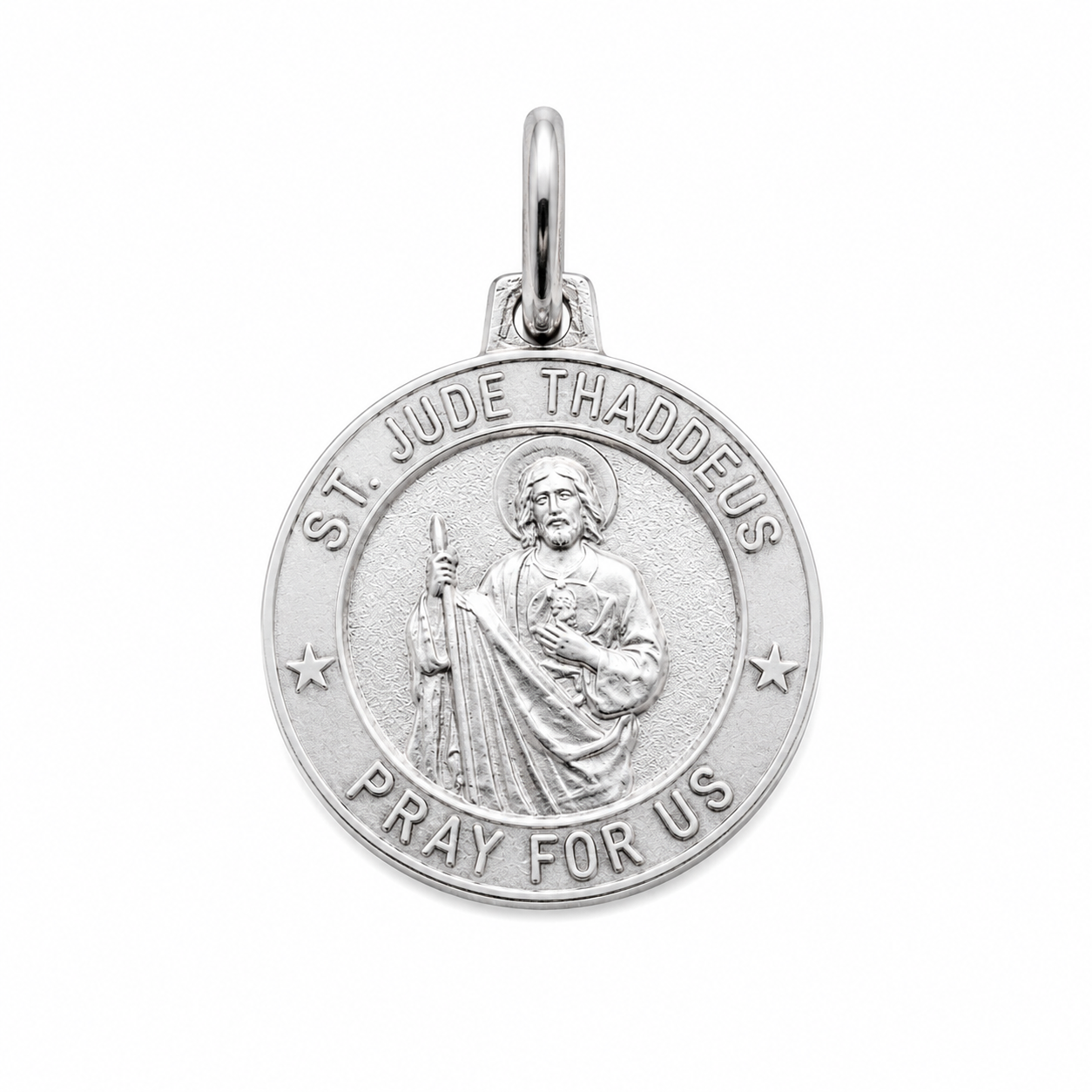 925 Sterling Silver Saint Jude  Charm- CHARM00124