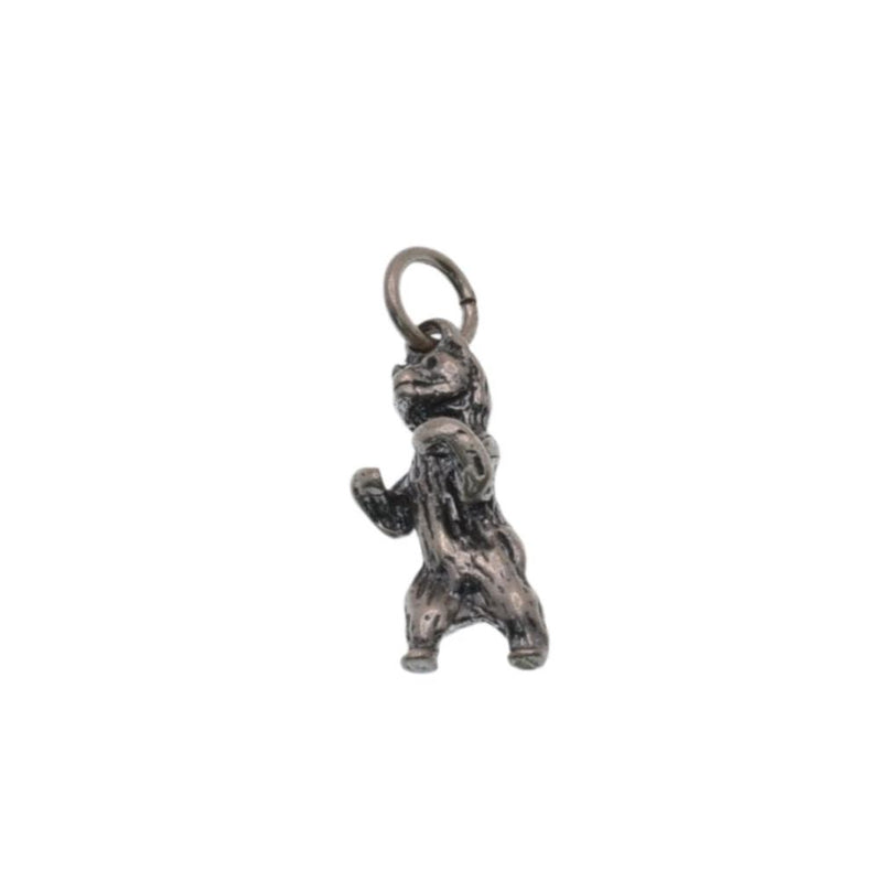 925 Silver Oxidized Bear Charm - CHARM0031