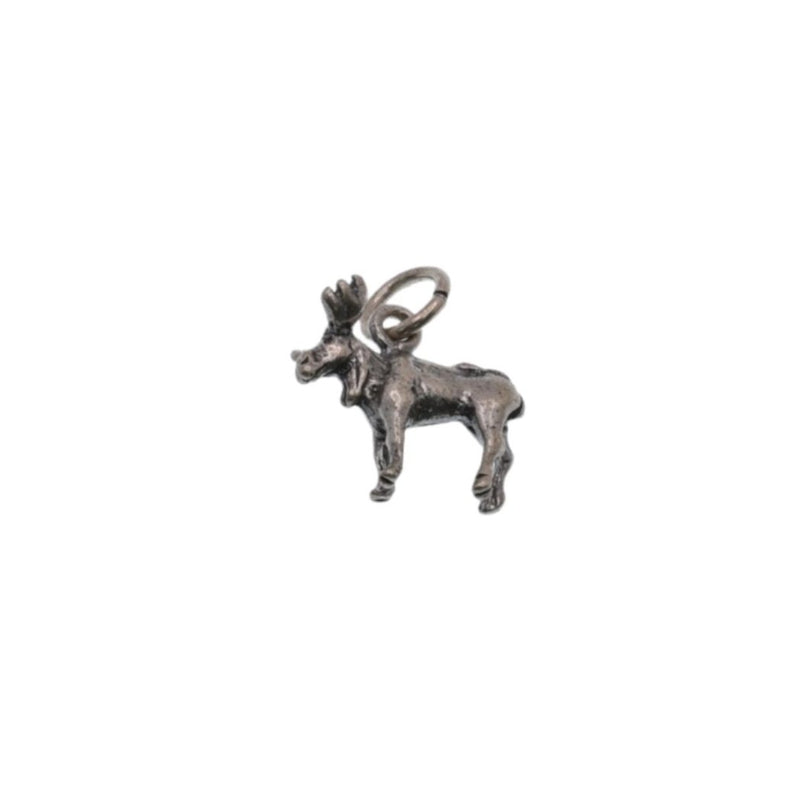 925 Silver Oxidized Moose Charm - CHARM0033