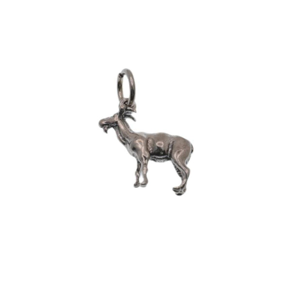 925 Silver Oxidized Goat Charm - CHARM0035