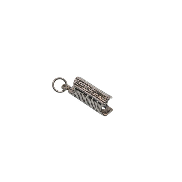 925 Silver Oxidized House Charm - CHARM0044