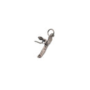 925 Silver Oxidized Native Canoe Charm - CHARM0046