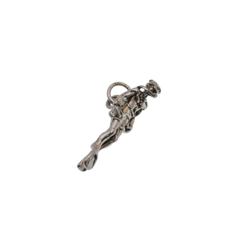 925 Silver Oxidized Scuba Diver Charm- CHARM0053