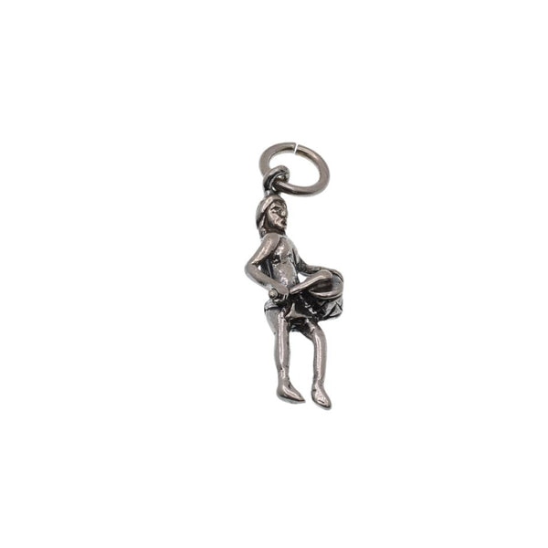 925 Silver Oxidized Drummer Boy Charm- CHARM0057