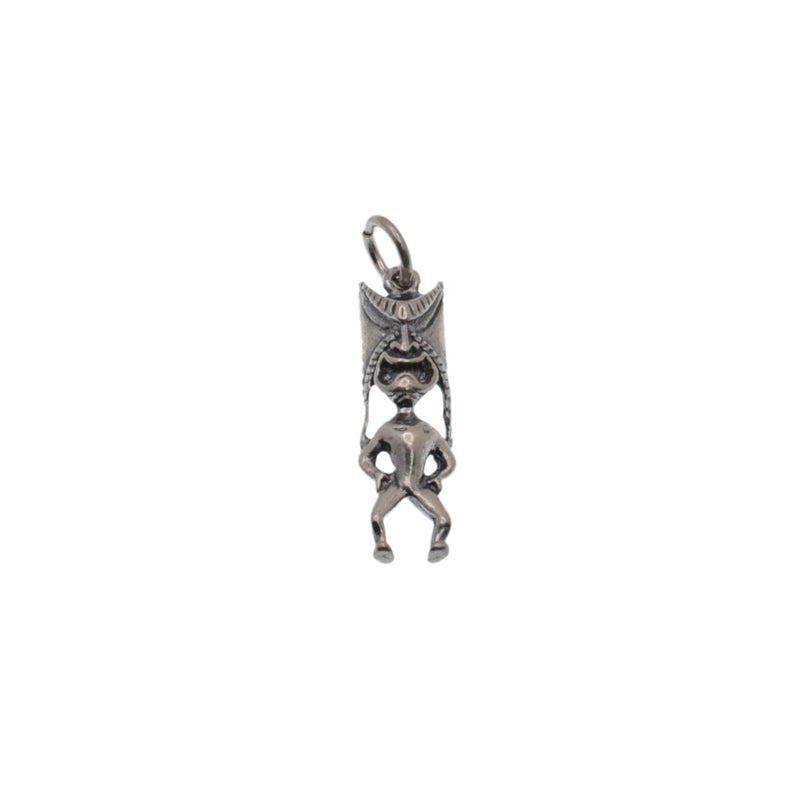 925 Silver Oxidized Tiki Charm- CHARM0058