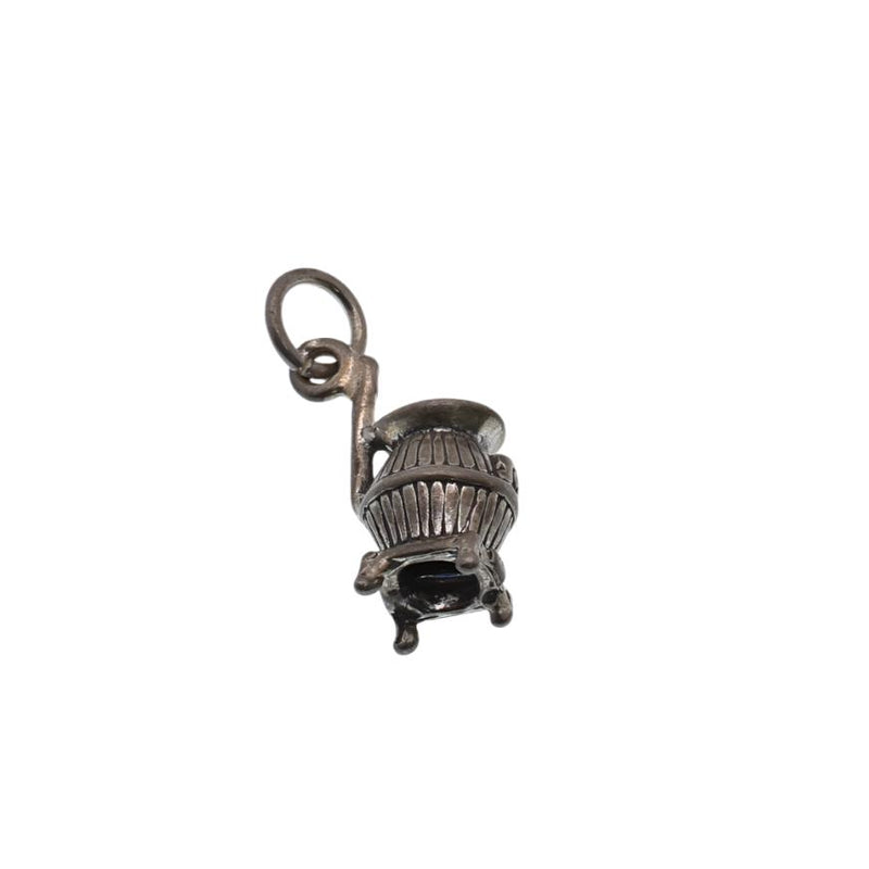 925 Silver Oxidized Barrel Charm- CHARM0063