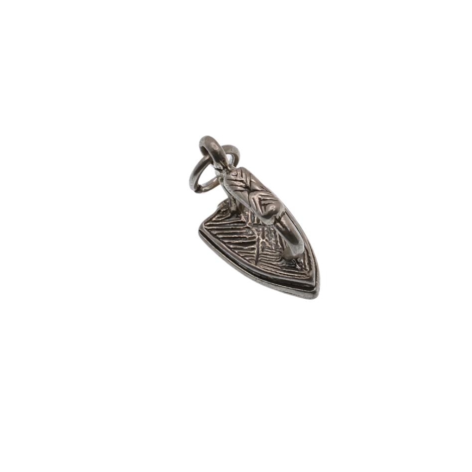 925 Silver Oxidized Iron Charm- CHARM0066