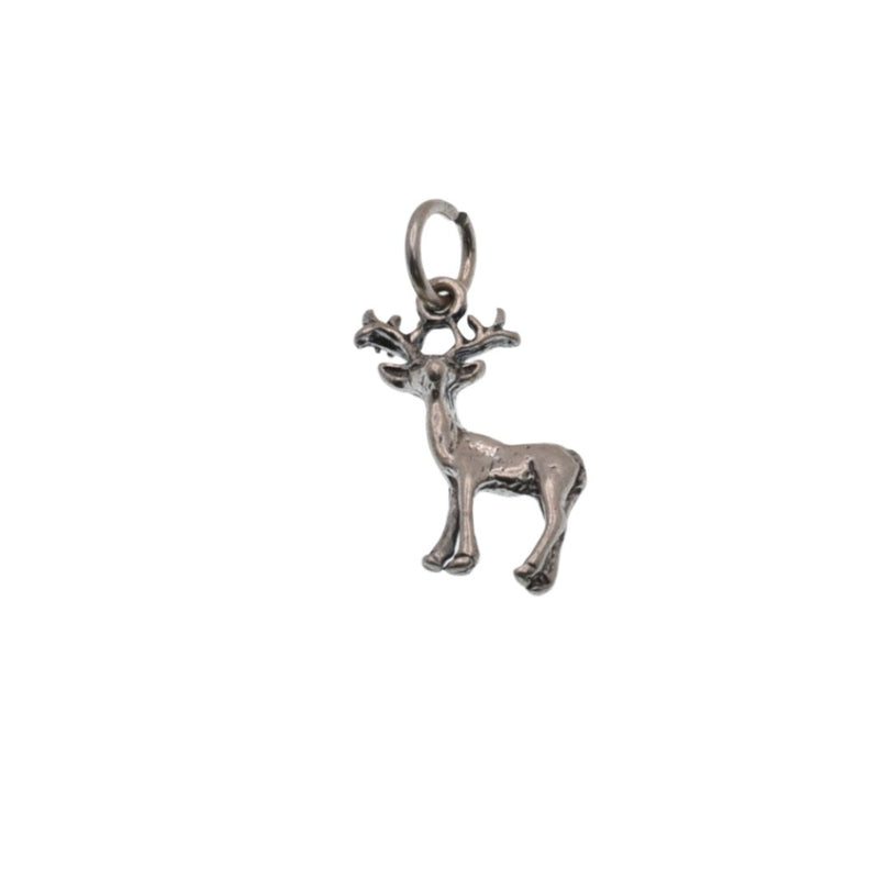 925 Silver Oxidized Reindeer Charm- CHARM0091