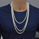 Cadenas de cuerda huecas de plata de ley 925 pulidas de 6,5 mm - CHHW112