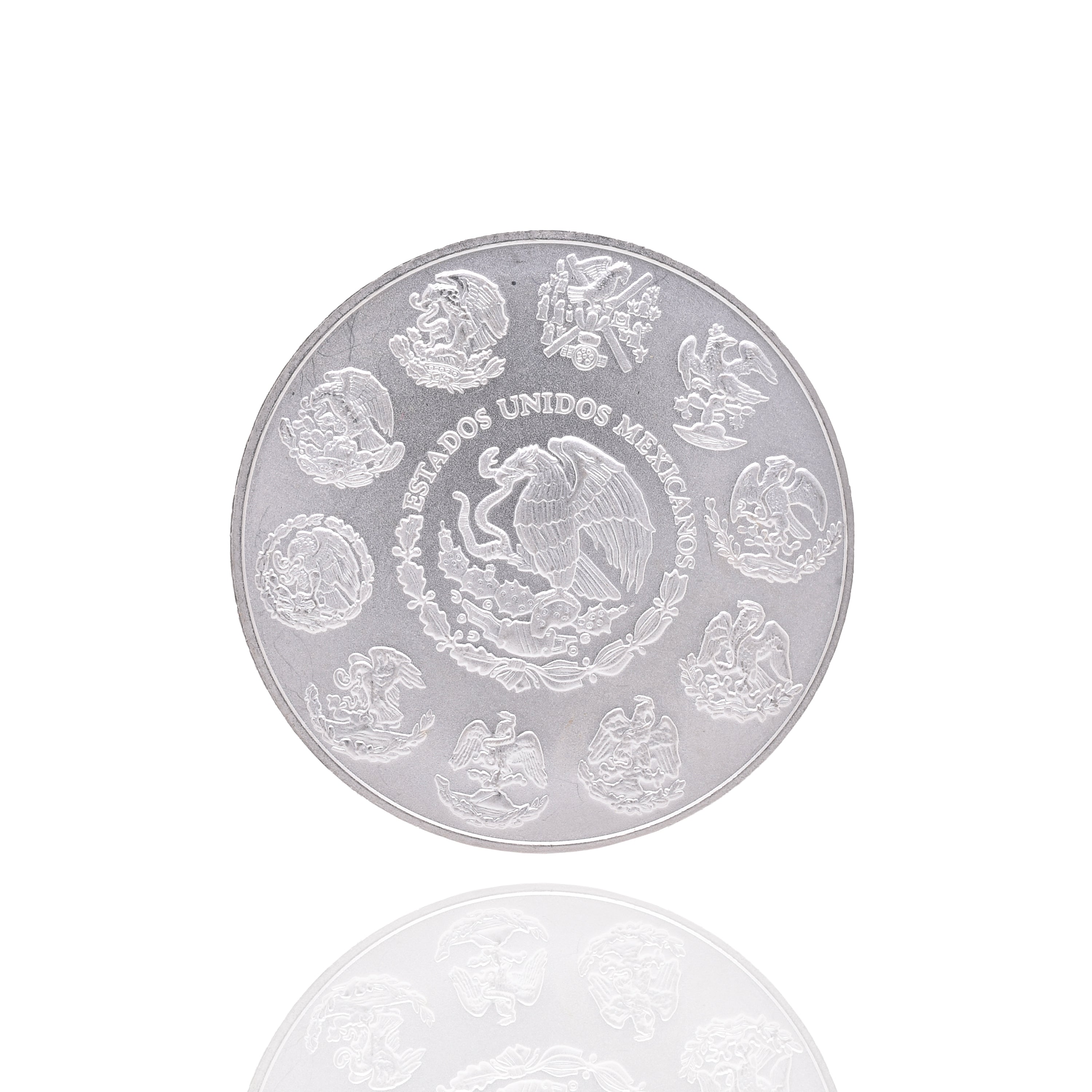 925 silver メキシコ sterling ユニセックス　シルバー 999 Sterling Silver 1oz Mexican Libertad Coin - COIN001