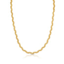 Collar de plata de ley 925 con malla decorativa y cristales Swarovski - ECN00020