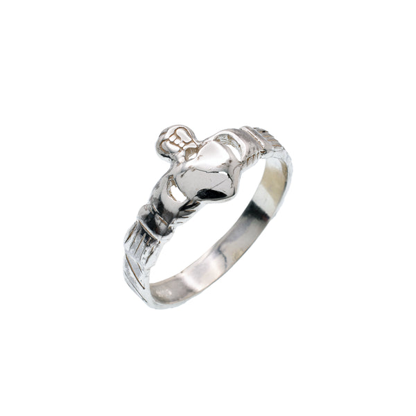 High Polished 925 Sterling Silver Claddagh Ring - CR00822