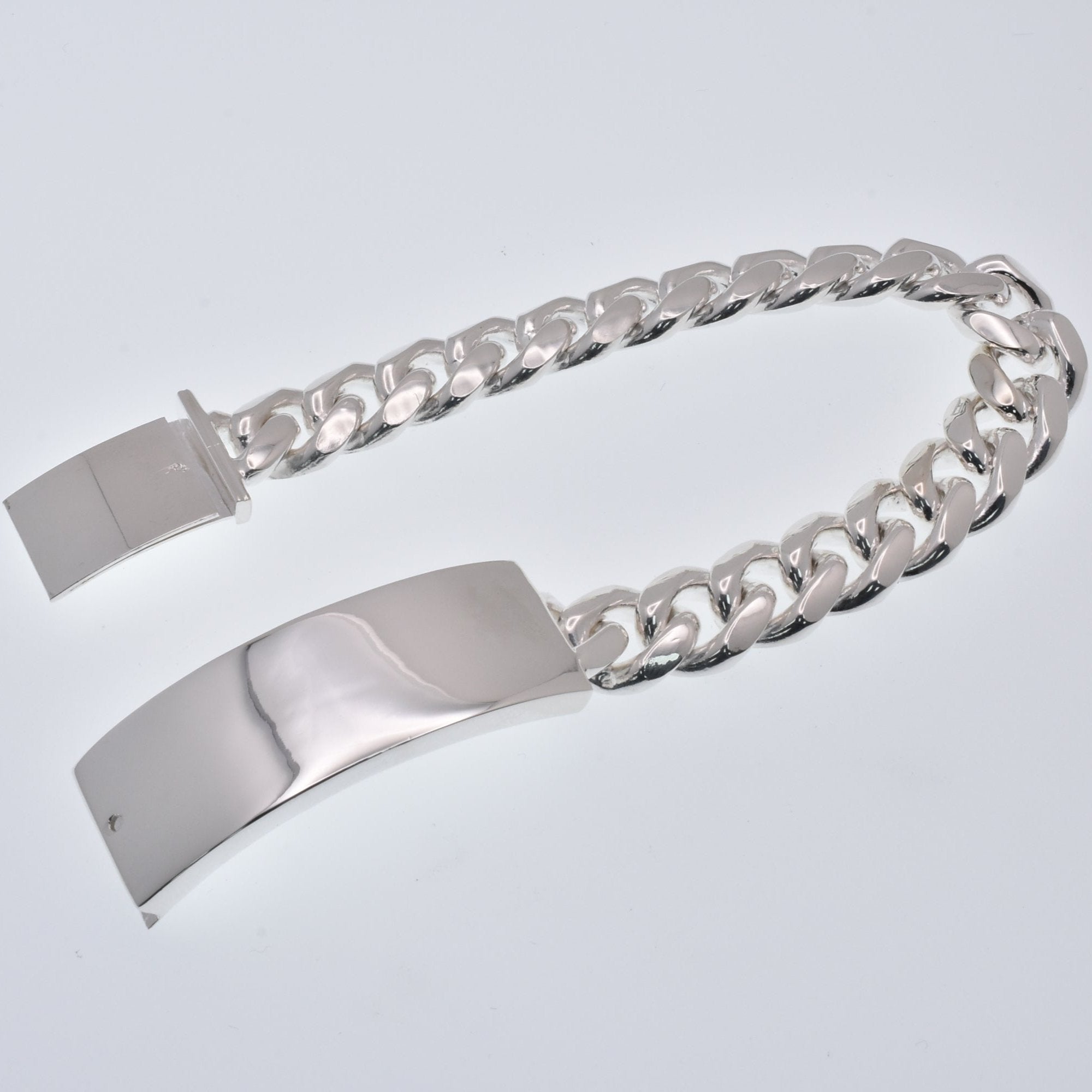 925 Sterling Silver Cuban 12.5mm ID Bracelet - CDIB00025 | Silver
